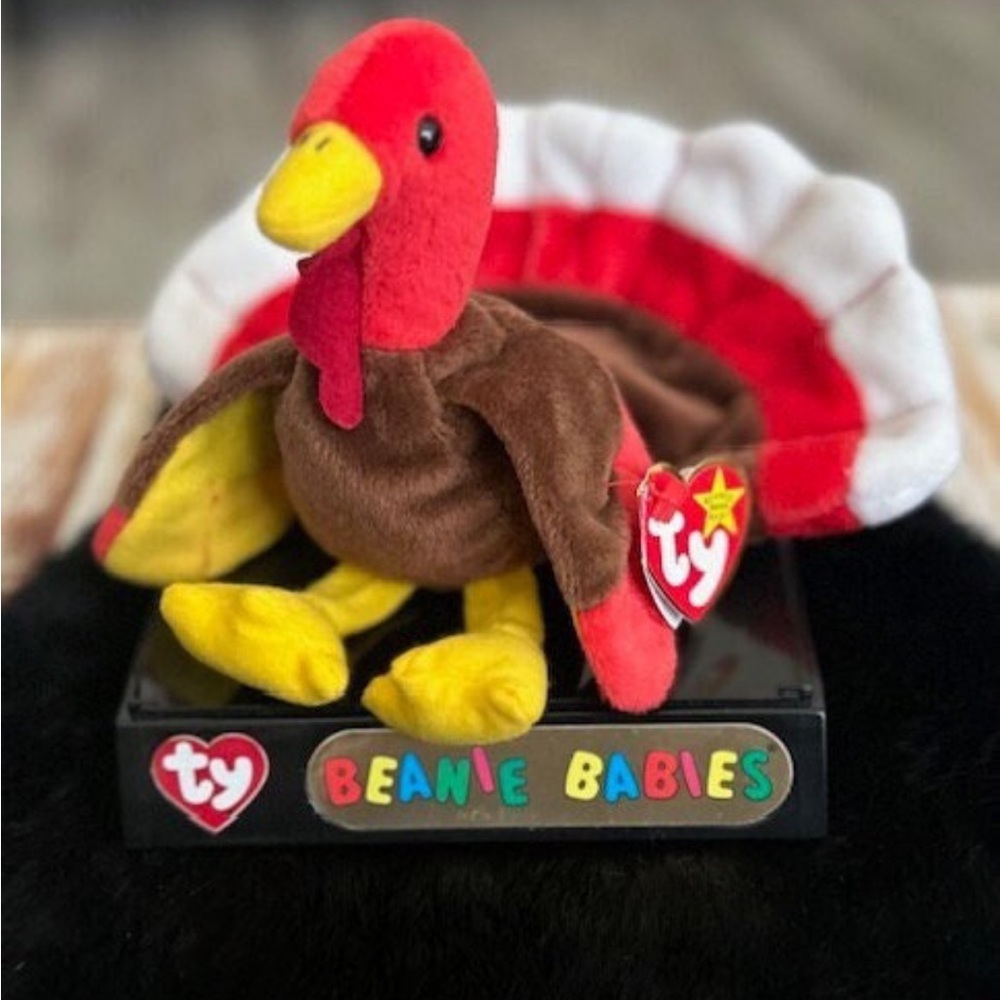 TY Beanie Babies GOBBLES the Turkey Rare 1996.